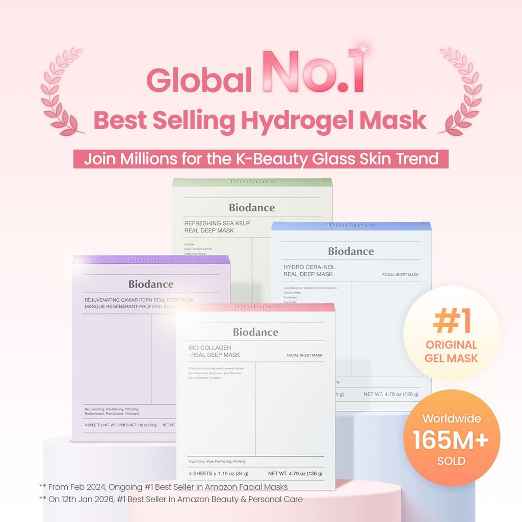 Masque visage hydrogel Bio-Collagen Real Deep - Biodance